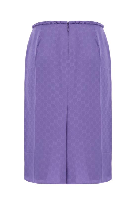 25FW 구찌 GG 실크 자카드 스커트 846275ZATF9 5007 Viola - GUCCI