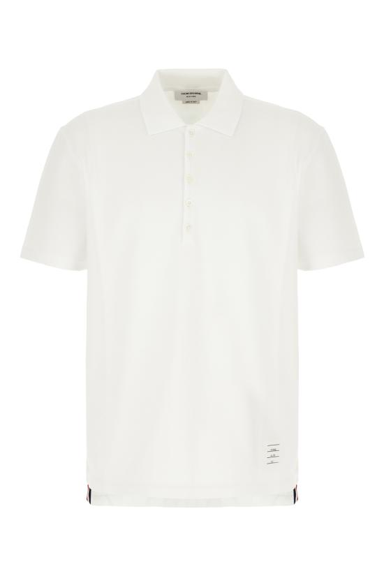 26SS 톰브라운 폴로 티셔츠 MJP110P00050 100 WHITE