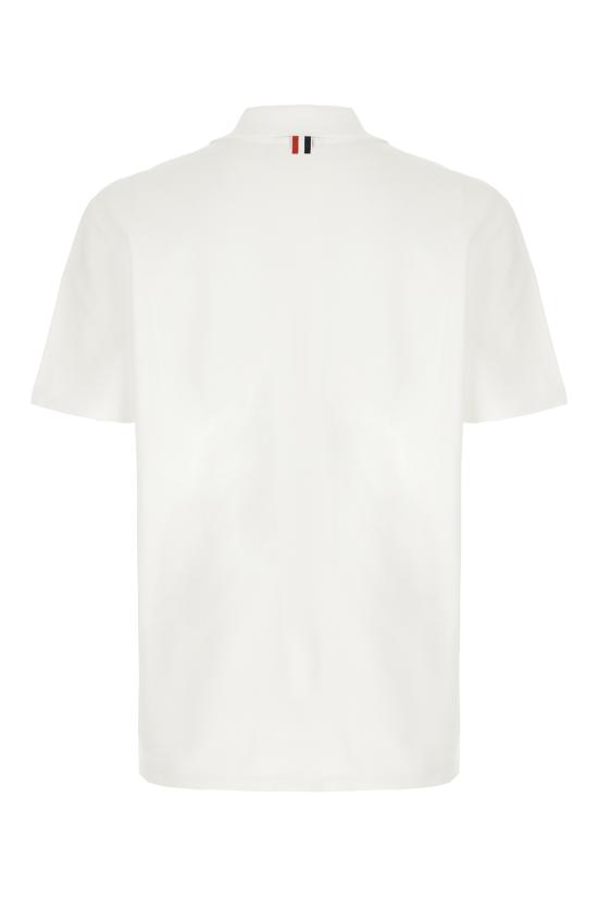 26SS 톰브라운 폴로 티셔츠 MJP110P00050 100 WHITE - THOM BROWNE