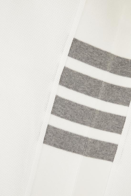 26SS 톰브라운 폴로 티셔츠 MJP110P00050 100 WHITE - THOM BROWNE