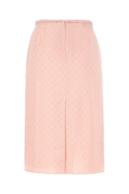 25FW 구찌 GG 실크 자카드 스커트 846275ZATF9 5136 Rosa - GUCCI
