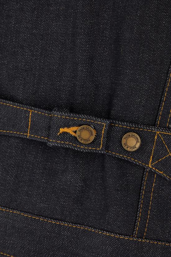 26SS 톰브라운 셀비지 데님 슈렁큰 재킷 FBC948UF1101 415 NAVY - THOM BROWNE