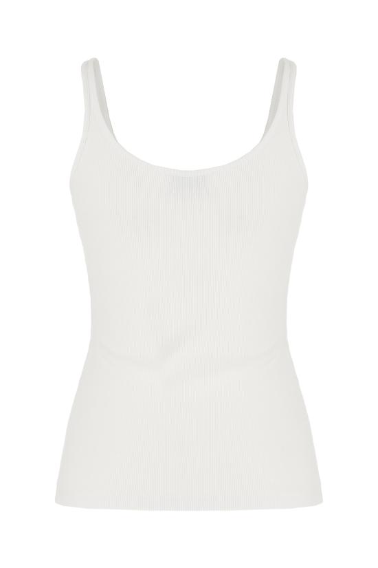 25FW 오프화이트 민소매 티셔츠 OWAD072C99JER002 0110 WHITE BLACK - OFF WHITE