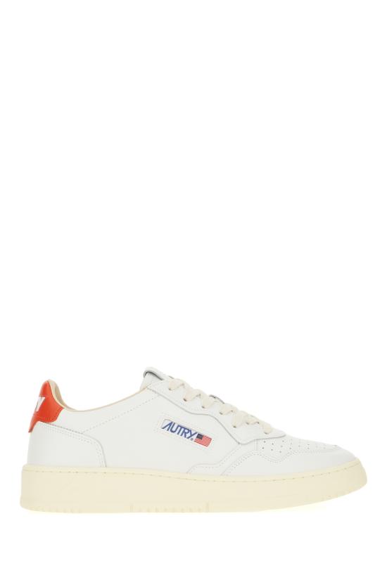 26SS 오트리 메달리스트 로우 스니커즈 AULMTB03 WHITESPICYORANGE WHITE SPICY ORANGE