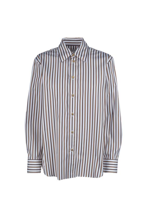 25FW 보테가베네타 셔츠 838420V5PL0 9070 CHALK TOFFEE BROWN