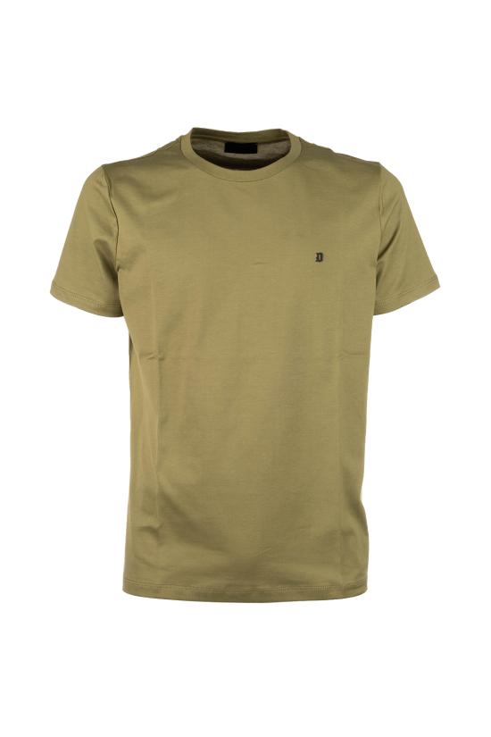 26SS 돈답 반팔 티셔츠 US198JF0271UZL4 633 Verde militare