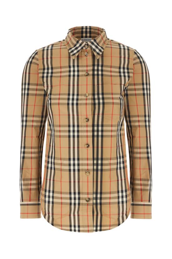 26SS 버버리 라프윙 체크 롱 슬리브 셔츠 8111847 A7028 ARCHIVE BEIGE IP CHK