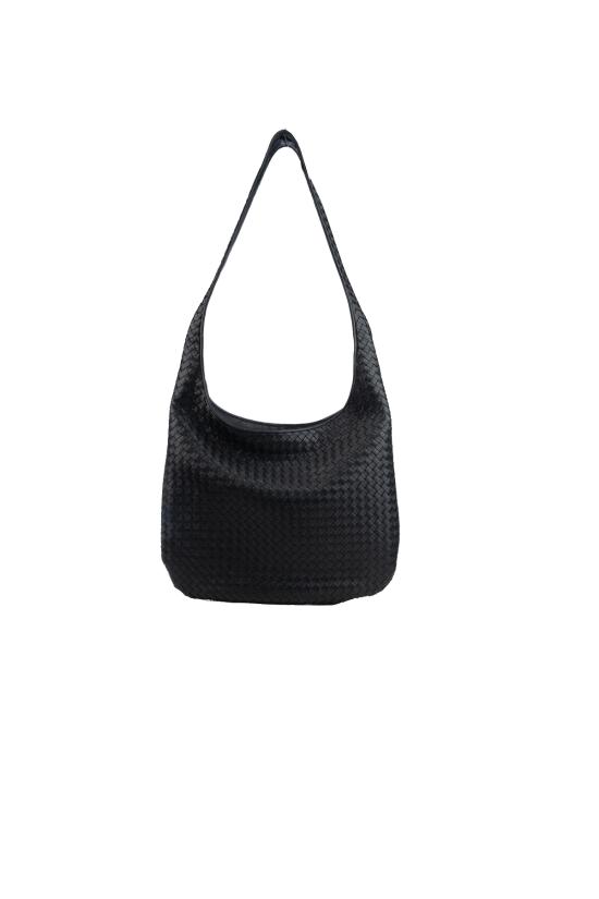 25FW 보테가베네타 라지 베네토 크로스바디백 843835V5KD0 8803 BLACK SILVER - BOTTEGA VENETA