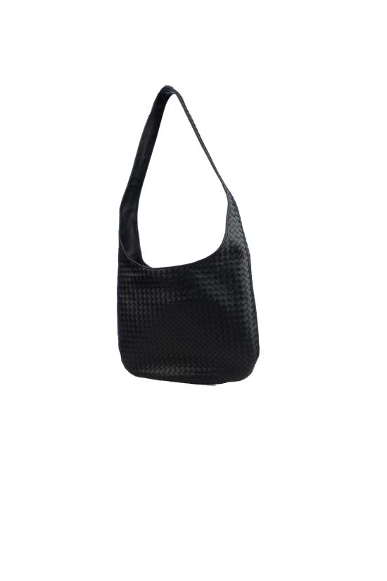 25FW 보테가베네타 라지 베네토 크로스바디백 843835V5KD0 8803 BLACK SILVER - BOTTEGA VENETA