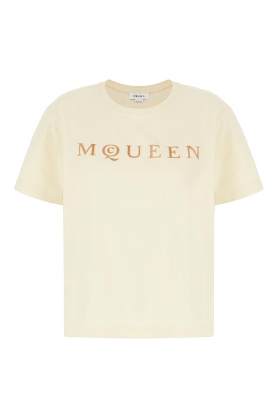 26SS 알렉산더 맥퀸 반팔 티셔츠 858325QLAE6 9311 Gesso