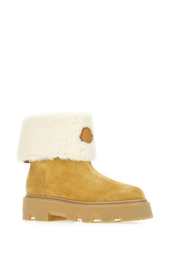 25FW 몽클레어 아우레아 미드 스웨이드 & 시어링 부츠 4F00070M6971 23L Cammello - MONCLER