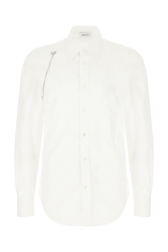 26SS 알렉산더 맥퀸 긴팔 셔츠 851803QNAAD 9000 OPTICALWHITE