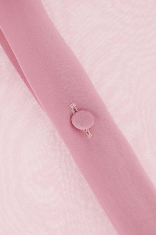 25FW 구찌 실크 스트레치 쉬폰 셔츠 850332ZAPE4 5274 BRIGHT PINK - GUCCI