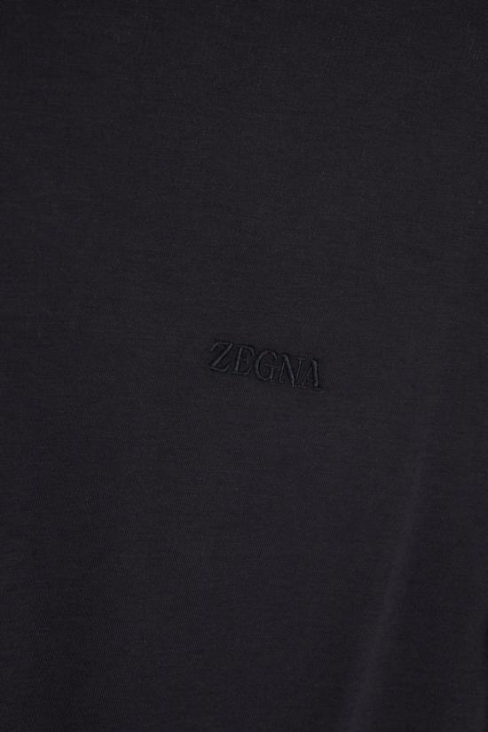 26SS 에르메네질도제냐 반팔 티셔츠 H765UH360A3 B09 NAVY BLUE - ERMENEGILDO ZEGNA