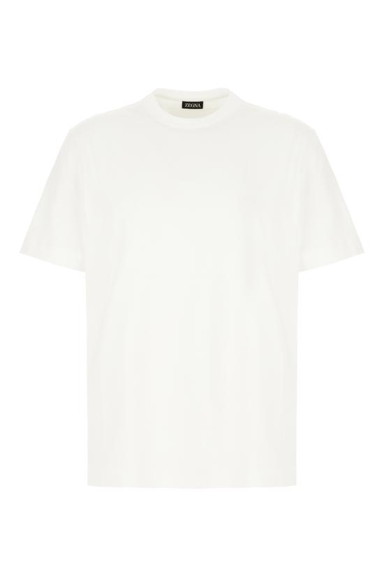 26SS 에르메네질도제냐 반팔 티셔츠 H765UH360A3 N00 OPTICAL WHITE