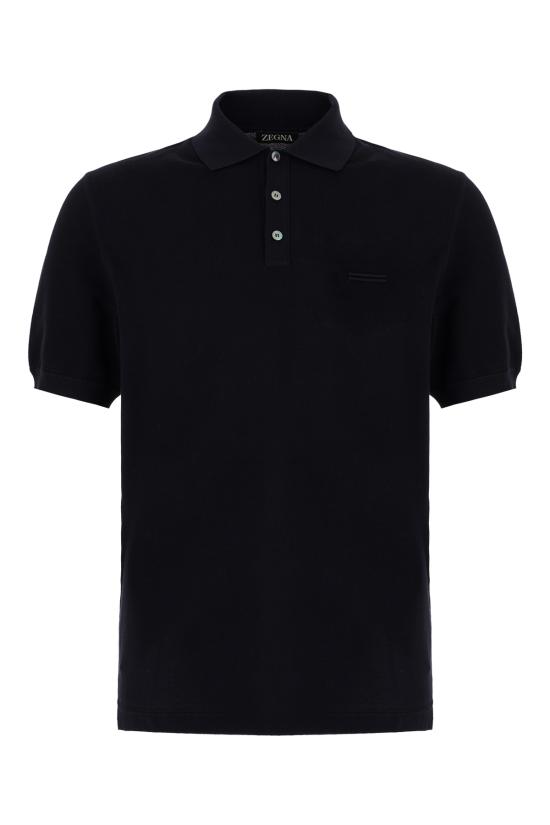 26SS 에르메네질도제냐 폴로 티셔츠 H794UH348A3 B09 NAVY BLUE