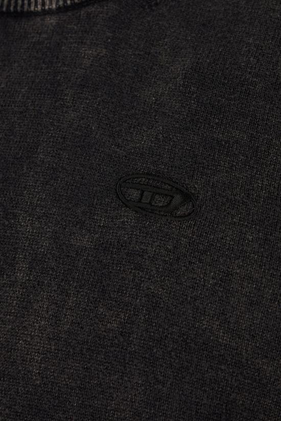 25FW 디젤 애시드 워싱 크루넥 스웨트셔츠 A218570QKBT 900 BLACK - DIESEL