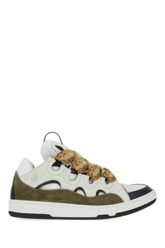 25FW 랑방 스니커즈 FUSKDK12BICOE25BICO 0047 WHITE KHAKI