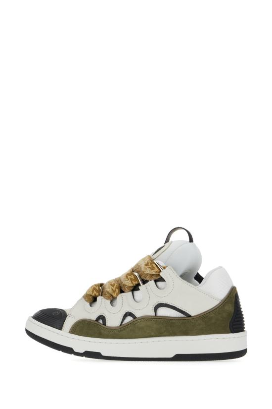 25FW 랑방 스니커즈 FUSKDK12BICOE25BICO 0047 WHITE KHAKI - LANVIN