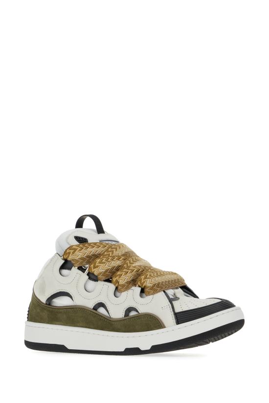 25FW 랑방 스니커즈 FUSKDK12BICOE25BICO 0047 WHITE KHAKI - LANVIN
