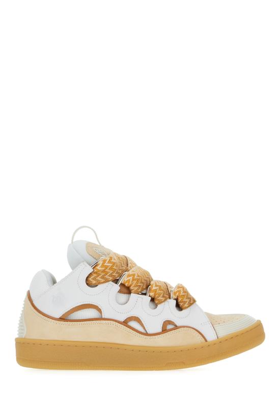 25FW 랑방 스니커즈 FUSKDK12BICOE25BICO B083 OPTIC WHITE HONEY