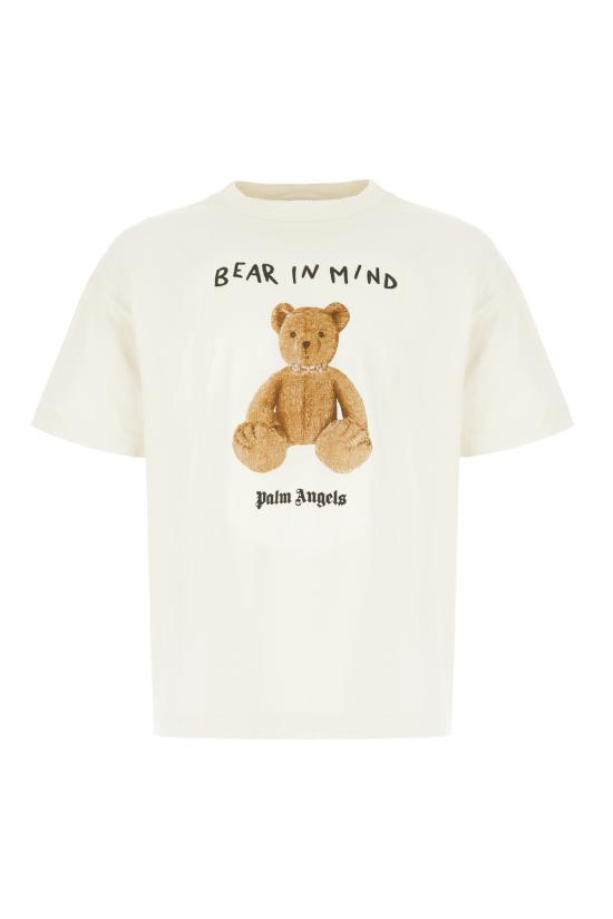 25FW 팜앤젤스 반팔 티셔츠 PMAA10BF25JER004 0360 OFF WHITE BROWN