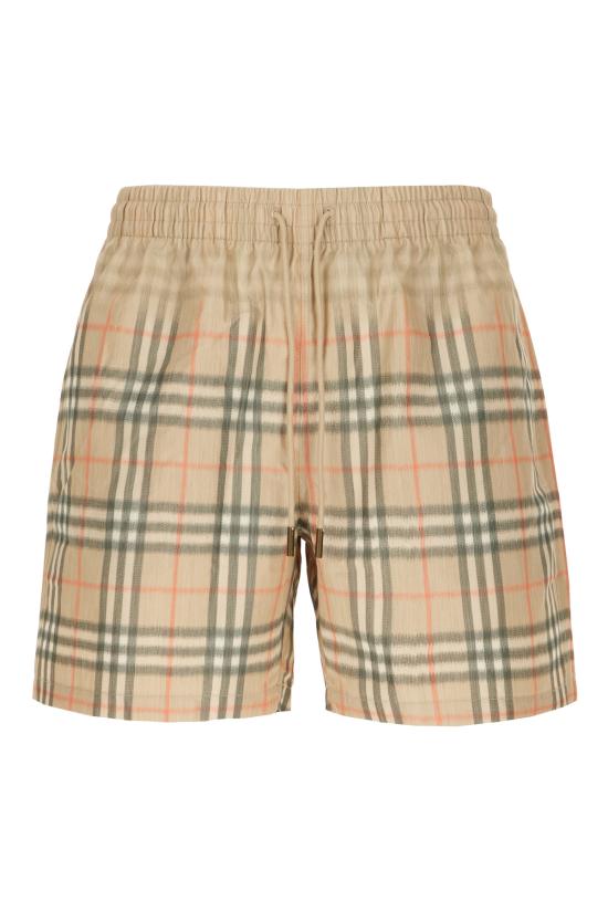 26SS 버버리 그라데이션 체크 스윔팬츠 8121695 B9368 SAND IP CHECK
