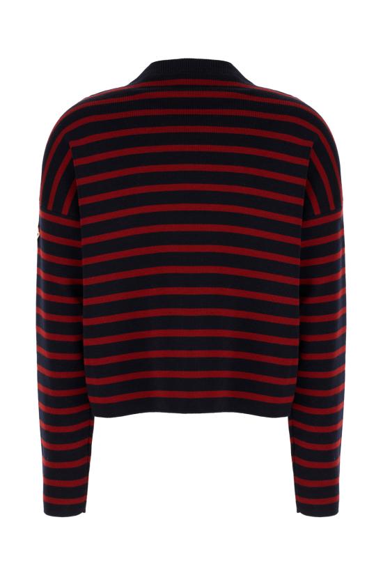 25FW 몽클레어 스트라이프 울 스웨터 9C00014M1116 P74 BLU ROSSO - MONCLER