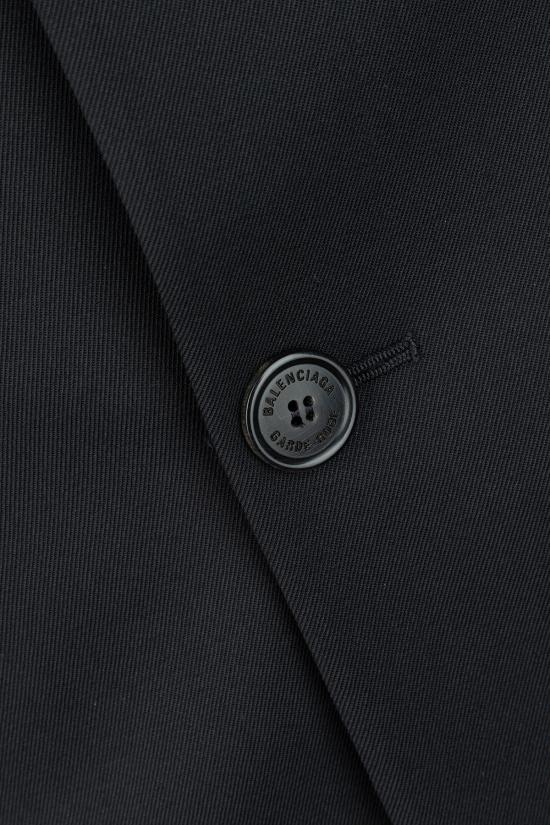 25FW 발렌시아가 스탠다드 테일러드 싱글 자켓 850759TPT07 1038 NEW BLACK - BALENCIAGA