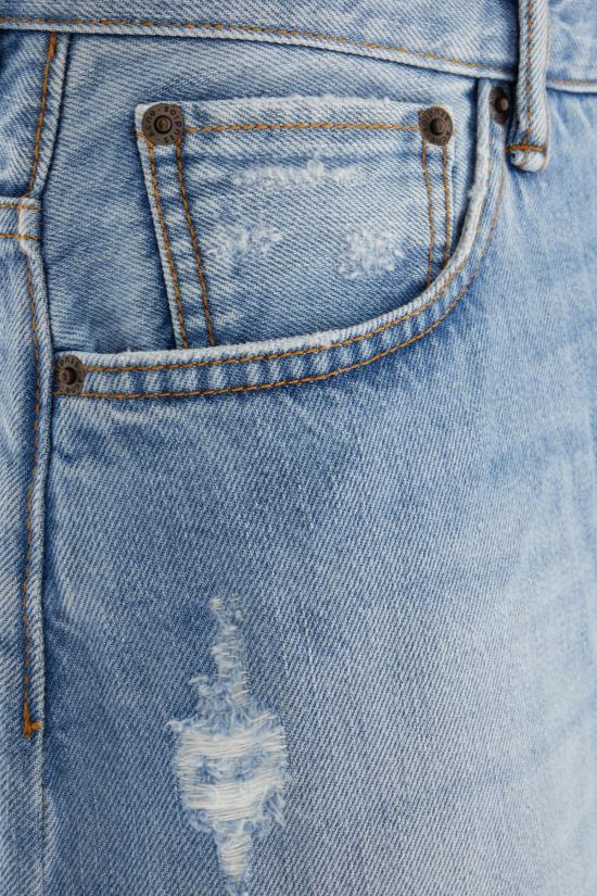 26SS 아크네 스튜디오 데님 쇼츠 루즈 핏 BE0162 228 LIGHT BLUE - ACNE STUDIOS