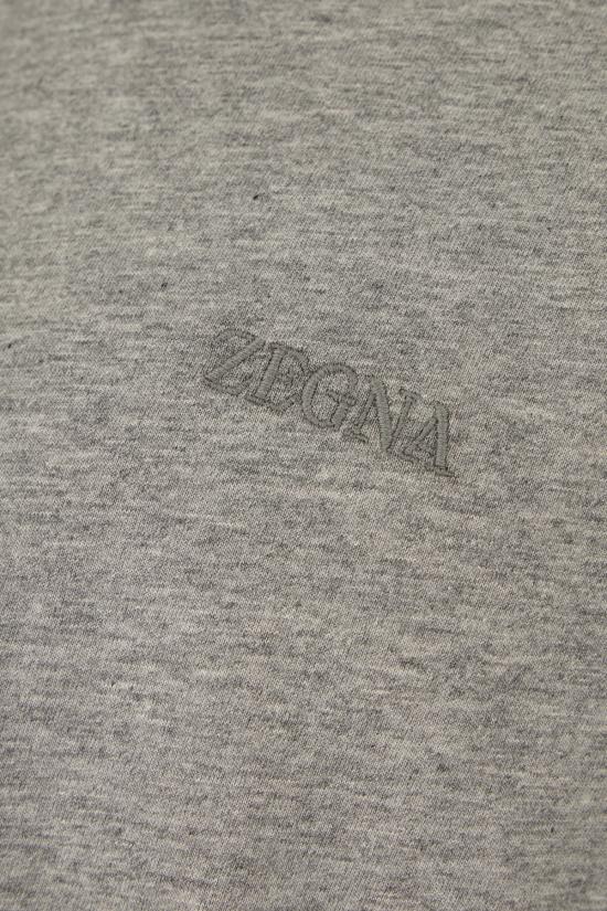 26SS 에르메네질도제냐 반팔 티셔츠 H765UH360A3 K95 GREY MELANGE - ERMENEGILDO ZEGNA