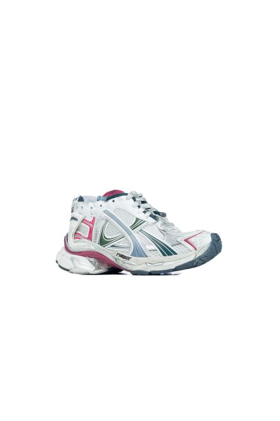 25FW 발렌시아가 러너 스니커즈 772767W3RMU 9934 WHT DK GREEN BLU PNK - BALENCIAGA