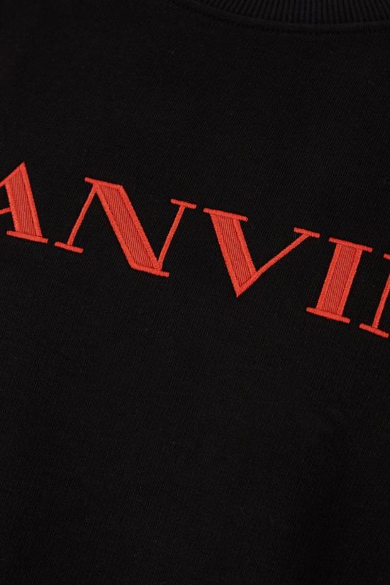 25FW 랑방 후드 티셔츠 RMSS0001F300H25F300 10 BLACK - LANVIN