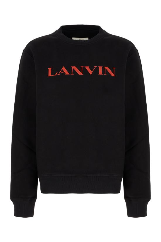 25FW 랑방 후드 티셔츠 RMSS0001F300H25F300 10 BLACK