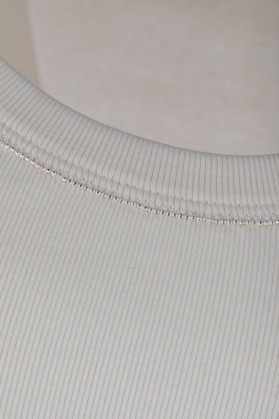 26SS 파비아나 필리피 민소매 티셔츠 JED266F602L896 0145 BURRO - FABIANA FILIPPI