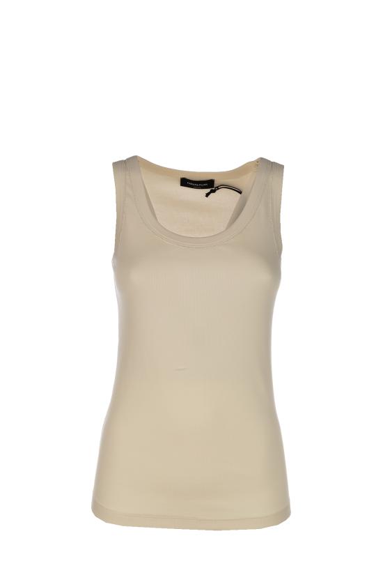 26SS 파비아나 필리피 민소매 티셔츠 JED266F602L896 0145 BURRO