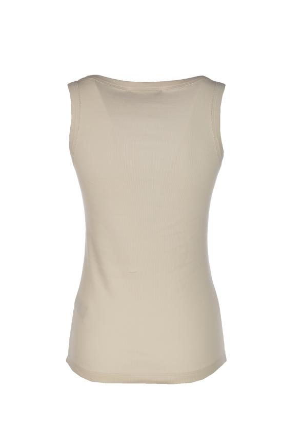 26SS 파비아나 필리피 민소매 티셔츠 JED266F602L896 0145 BURRO - FABIANA FILIPPI