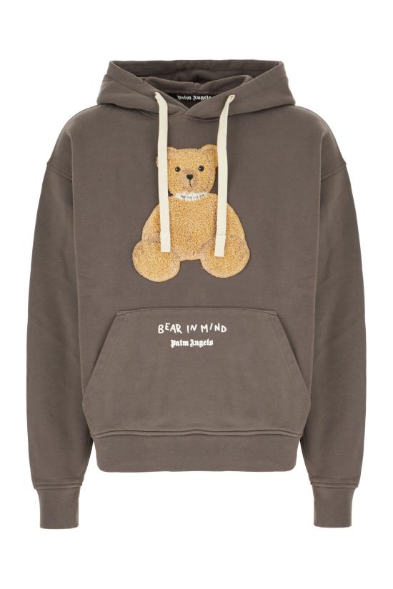 25FW 팜앤젤스 후드 티셔츠 PMBB17DF25FLE004 0760 DARK GREY BROWN