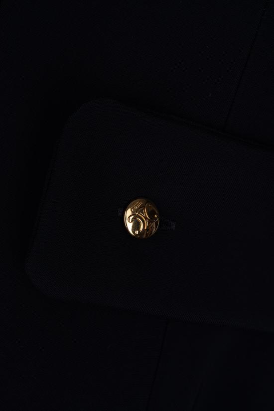 26SS 셀린느 비스코스 캐디 케이프 드레스 RR0J80T39 07MR NAVY - CELINE