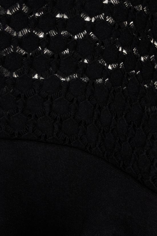 25FW 랑방 롱 원피스 RWDR0045K076H25K076 10 BLACK - LANVIN