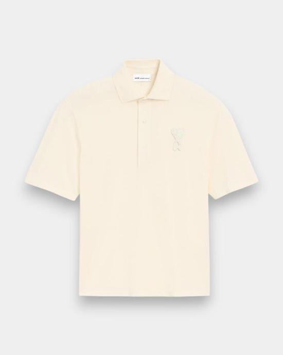 26SS 아미 반팔 티셔츠 UPL428JE0221 136 Blanc creme