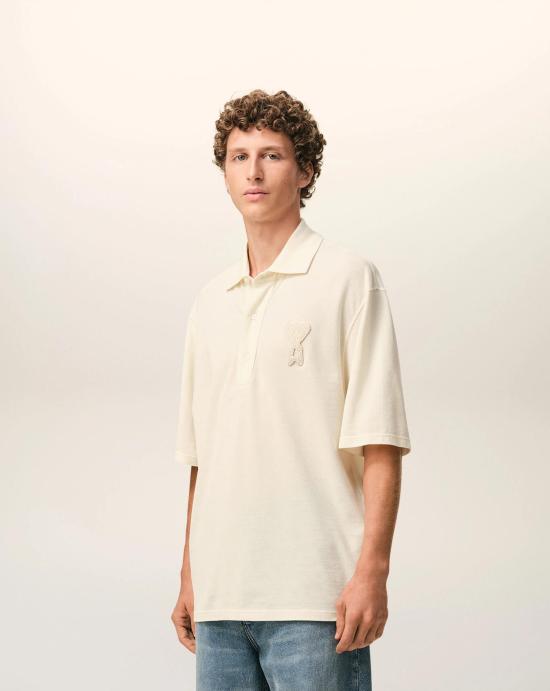 26SS 아미 반팔 티셔츠 UPL428JE0221 136 Blanc creme - AMI