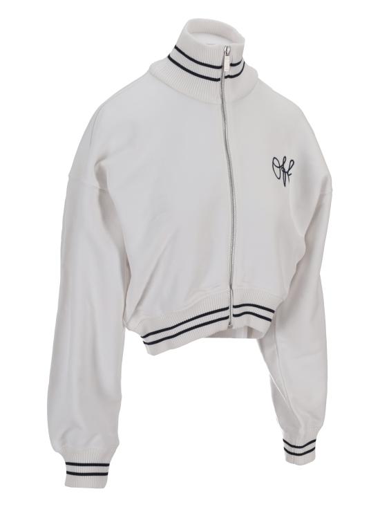 26FW 오프화이트 탑 OWBE008F25FLE001 0148 WHITE BLUE IRIS - OFF WHITE