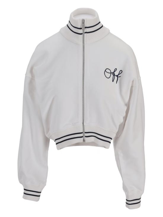 26FW 오프화이트 탑 OWBE008F25FLE001 0148 WHITE BLUE IRIS