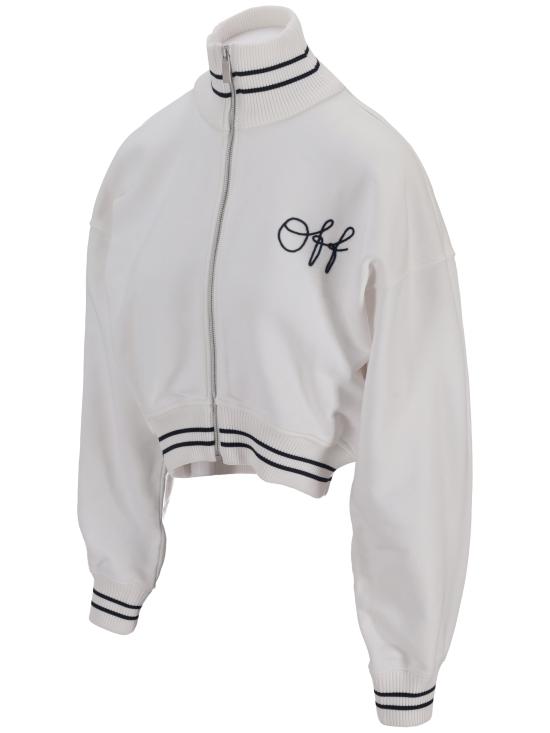 26FW 오프화이트 탑 OWBE008F25FLE001 0148 WHITE BLUE IRIS - OFF WHITE