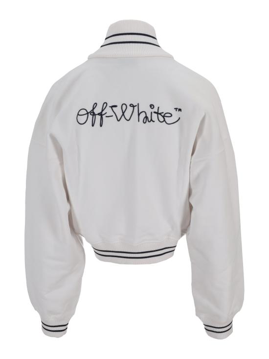 26FW 오프화이트 탑 OWBE008F25FLE001 0148 WHITE BLUE IRIS - OFF WHITE