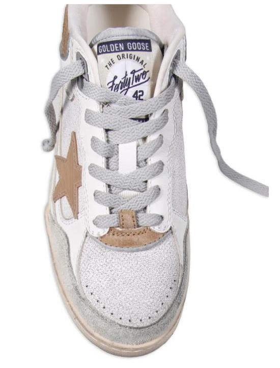 26SS 골든구스 포티 2 스니커즈 GWF00630F007957 11981 WHITE BEIGE TABACCO - GOLDEN GOOSE