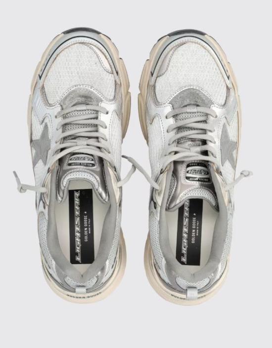 26SS 골든구스 라이트스타 스니커즈 GMF00724F007843 60320 GREY SILVER BLACK - GOLDEN GOOSE