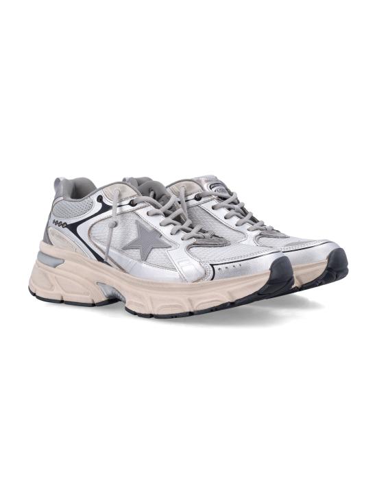 26FW 골든구스 라이트스타 스니커즈 GMF00724F007843 60320 GREY SILVER BLACK - GOLDEN GOOSE