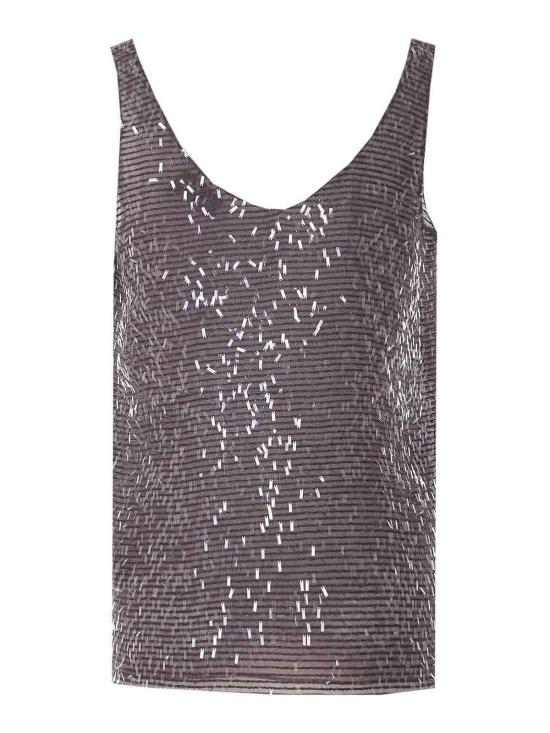 26SS 브루넬로 쿠치넬리 민소매 티셔츠 MF940HW310C8589 Brown - BRUNELLO CUCINELLI